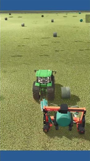 How to wrap Bales in FS 25 #farming #oakbridge #fs25 #farm