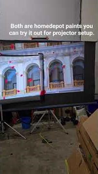 optoma hd20 on a projector screen homedepot paints