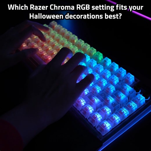 Get in the Halloween mood with these Razer Chroma RGB settings that hit different on the Razer Phantom White Collection. Check it out here: ​https://rzr.to/phantom-white | Razer