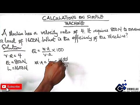 How to Calculate the Efficiency of the Machine 7 | Simple Machine in Physics