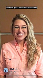 5.8K views · 446 reactions | Learn how to sign "TEACHER" in American...