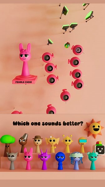 Sprunki : SKY HIGH Sounds on Different Cool Instruments