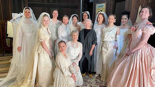 A wedding dress restorer brings new life to more than 150 years of history