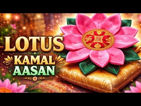 Lotus Asan making at home | Fabric lotus asan cutting and stitching | Kamal asan making