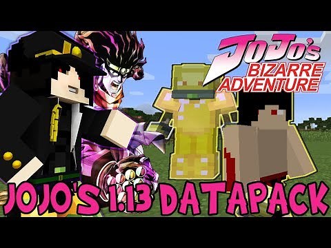 STANDS, BOSSES, STATS & MORE! || Minecraft JoJo's Bizarre Adventure Mod Review (JJBA 1.13 Datapack)