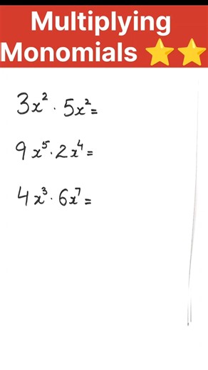Multiply Monomials Easily! ✖️🔥 | Algebra Math Trick #Shorts#trendingshorts#shortsfeed