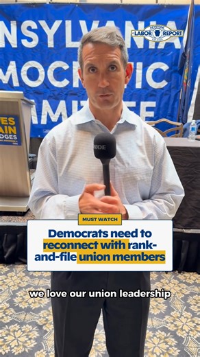 Democrats need to reconnect with rank-and-file union members if they’re going to win them back in upcoming elections, according to new Pennsylvania Democratic Party Chair Eugene DePasquale. He was unanimously elected chair of the Pennsylvania Democrats at a state committee meeting on Saturday and called on the party to reconnect with voters who have become disenfranchised in recent years. ✏️ / 📹: Sean Kitchen | The Keystone