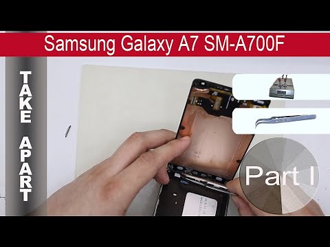 How to disassemble 📱 Samsung Galaxy A7 (2915) SM -A700 (Part1) Take apart, Tutorial