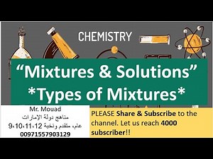 Mixtures & Solutions| Lesson 1: Types of Mixtures ‪@EasyChemistry4all‬
