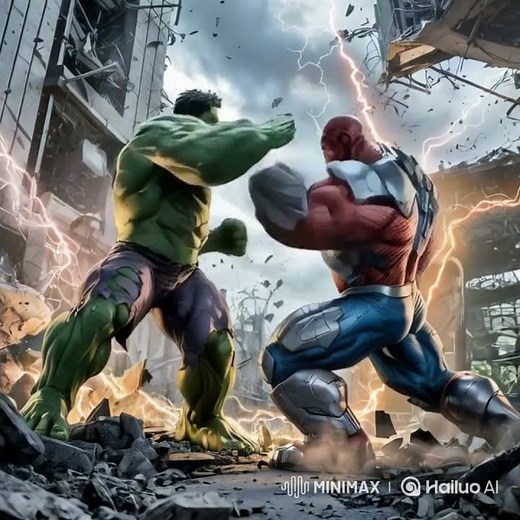 Hulk vs Doomsday – AI-Generated Battle