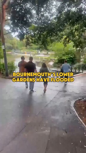 If you’re heading out for a walk today, just a heads up that it’s still pretty soggy down there and might be slippery in spots. 📍 Lower Gardens 🎥 Luke Jones Dowling via Bournemouth Echo | Best of Bournemouth