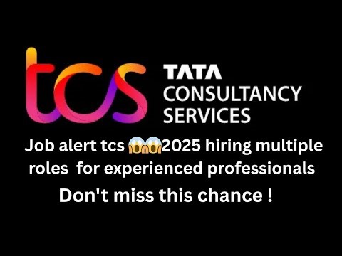 📢TCS walk-in drive 2025 🔥| hiring for multiple roles | experienced professionals!!#walkindrive