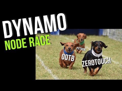Dynamo Node Race - OOTB vs Python vs Zerotouch