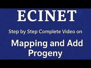 Mapping and Add progeny Step by Step Complete Video on BLO App | ECINET Tutorial”