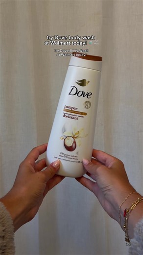 #DovePartner @Dove Beauty & Personal Care Why choose when you can have both? 🤍 Dove Pamper Shea Butter Vanilla Body Wash gives me 24-hour lotion-soft skin and a scent that lasts all day✨ Grab yours now at Walmart! #DoveBodyWash