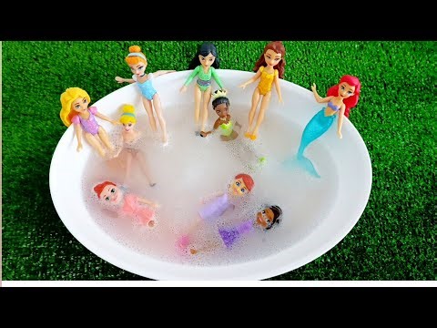 Mattel Disney Princesses Dress up Ariel,Rapunzel, Belle, Tiana, Sindirella, Mulan DIY