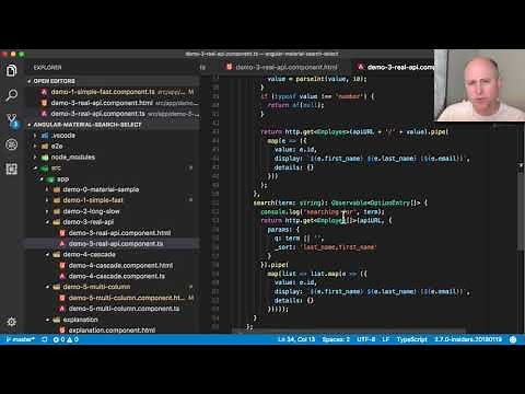 Search Select component demo (Angular / Material)