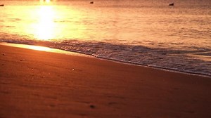 sunrise Sea Beach , sunset on Seashore, Summer View Landscape