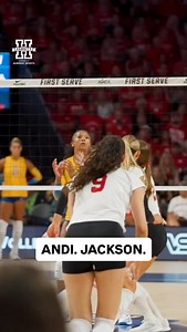 Andi Jackson was the player of the match in Nebraska’s win over Pitt with 10 kills on .348 hitting percentage. | Hail Varsity