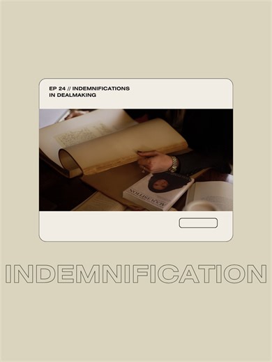 What exactly is indemnification? Indemnification is a negotiable contract provision that shifts the risk for claims between the buying and selling parties. While it can be defined in any way, most provisions end up being mutual and fair. #entrepreneurship #mergersandacquisitions #corporateattorney #businessacquisition #businessattorney #dealmaking #legaltiktok #eta