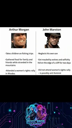 Arthur Morgan vs John Marston: Who is Better? 😂 #rdr2