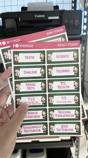 Excited for Back to School with Notebook Stickers!