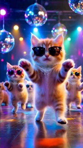 Magical Paws Cats Dance | Cute Animal Paws Dancing in Fantasy Forest | AI Animation Short