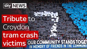 478K views · 7.6K reactions | Crystal Palace and Manchester City fans fall silent to pay tribute to the seven victims of the Croydon tram crash | Sky News | Facebook