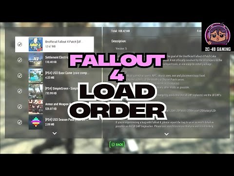 Fallout 4 PS4 & PS5 Stable Load Order & Next-Gen Graphics