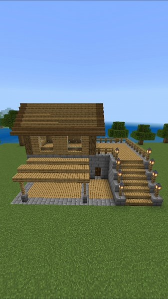 Pro Patio Base In Minecraft Timelapse #minecraft #shorts #asmr