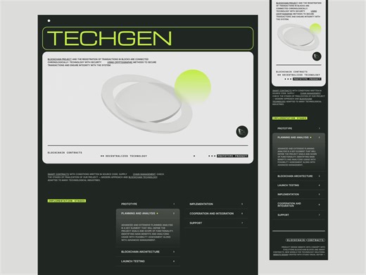 TECHGEN - Website Concept