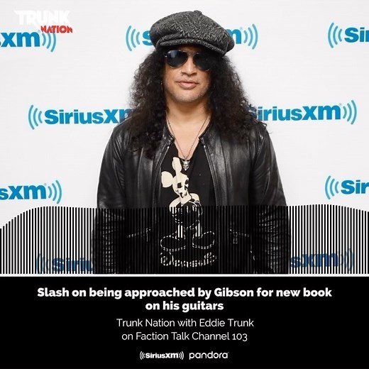 @slash from yesterdays #trunknation discussing his new photo book. Full interview now on the @siriusxm app. Just search my name or Trunk Nation | Eddie Trunk