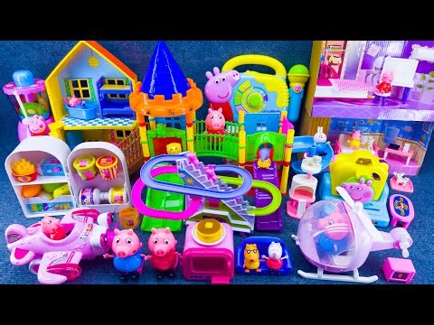 20 Minutes Satisfying Unboxing Peppa Pig Playground & Slide Toys, Peppa Pig Family Playset Review