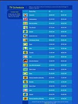 Noggin Schedule (Saturday, October 9, 2004)