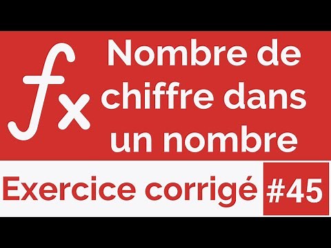 Exercice corrigé #45: Fonction qui compte et affiche le nombre de chiffres dans un nombre (Darija)