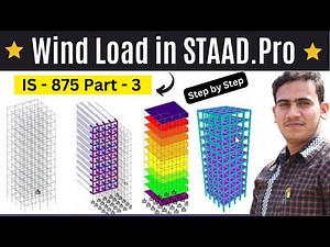 Wind Load in STAAD.Pro | IS - 875 Part - 3