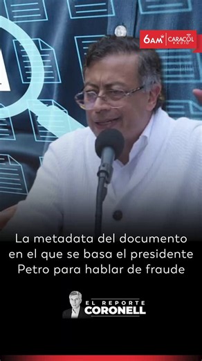 #ElReporteCoronell | La tabla de Excel que publica el presidente Gustavo Petro en su cuenta de X llamado “Evidencia Mesas” y que, según el jefe de Estado, probaría que pudo haber un fraude en 5.300 mesas atípicas por mayor afluencia de votantes está basada en un documento oficial de la Registraduría Nacional del Estado Civil.El 2 de junio, gracias a una fuente confidencial, Daniel Coronell obtuvo acceso a ese documento que ustedes podrán ver en la página de 6AM W en https://t.co/NCeuCzTkIXLa met