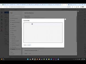 HTML Email Signature Installation - Zoho Mail