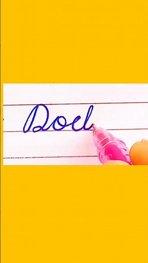 How to write the word Doctor in cursive || Calligraphy writing || Hand Writing