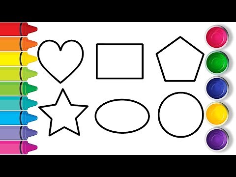 Let's learn colors & color geometric shapes!