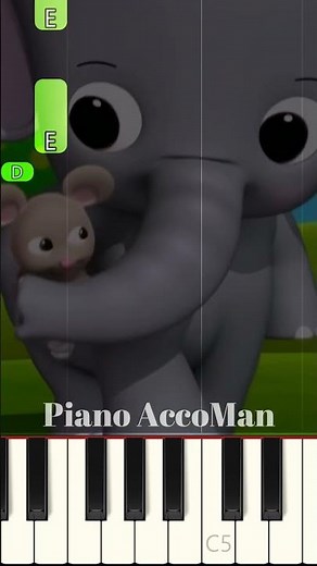 🎹 Big and Small Song - Little Baby Bum Piano Tutorial Short