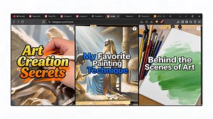 Art history research stream with live sketching and visual notes