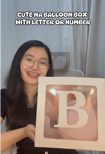 CUTE NA BALLOON BOX WITH LETTER OR NUMBER #transparentballoonbox #transparentballoonboxes