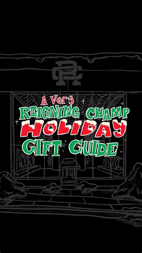 Introducing: A Very Reigning Champ Holiday Gift Guide Starting the season from sketch — because everything looks better on paper. Illustrated by our friend and cartoonist, @dick.carroll. Explore it now: https://reigning-champ.visitlink.me/TcdXFn | Reigning Champ | Facebook