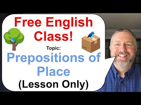 Let's Learn English! Topic: Prepositions of Place! 🌳🗳️🪑 (Lesson Only)