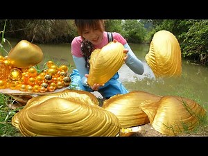 🔥🔥Life goes from ordinary to extraordinary, girl harvests giant pearl treasure in the wilderness