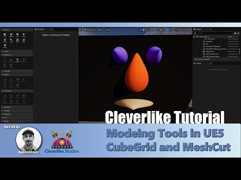 How to use the Modeling Tools in UE5: Modeling Tools CubeGrid and MeshCut