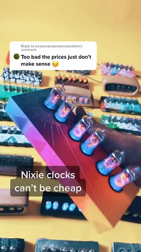 Reply to @peepeepoopoopeepooboin here is why nixie clocks can’t be cheaper. #nixieclock #replytocomments #vintage #70saesthetic