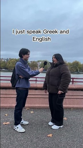 Interview: How do you say "Thank you" in Greek? #languagelearning #interview #greek #shortclip