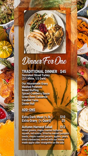 Chefs Thanksgiving Catering Menu | Chefs Catering & Events